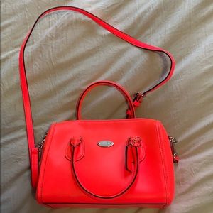 Neon coach handbag NWOT